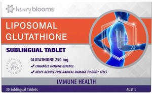 Henry Blooms Liposomal Glutathione 30 Sublingual Tabs