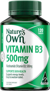 Nature's Own Vitamin B3 500mg 120 Tabs Nature's Own Vitamin B3 500mg 120 Tabs