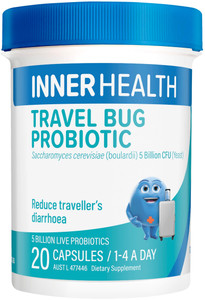 Inner Health Travel Bug Probiotic 20 Caps Inner Health Travel Bug Probiotic 20 Caps