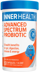 Inner Health Advanced Spectrum Probiotic 50 Caps Inner Health Advanced Spectrum Probiotic 50 Caps