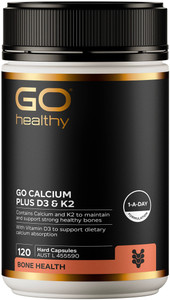 GO Healthy Calcium Plus D3 & K2 120 Caps GO Healthy Calcium Plus D3 & K2 120 Caps