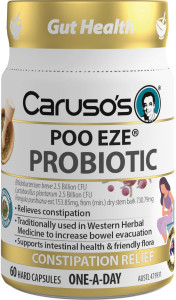 Caruso’s Natural Health Poo Eze Probiotic 60 Caps Caruso’s Natural Health Poo Eze Probiotic 60 Caps
