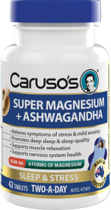 Caruso’s Natural Health Super Magnesium + Vitamin K2 60 Tablets Caruso’s Natural Health Super Magnesium + Vitamin K2 60 Tablets
