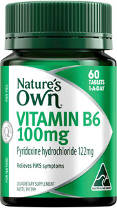Nature's Own Vitamin B6 100mg 60 Tabs Nature's Own Vitamin B6 100mg 60 Tabs