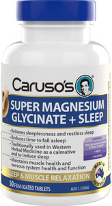 Caruso’s Super Magnesium Glycinate + Sleep 50 Tabs