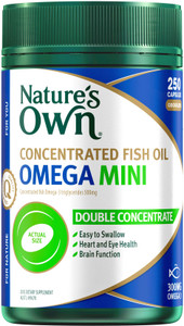 Nature's Own Concentrated Fish Oil Omega 250 Mini Caps