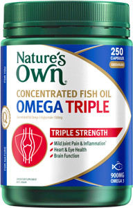 Nature's Own Concentrated Fish Oil Omega Triple 250 Caps