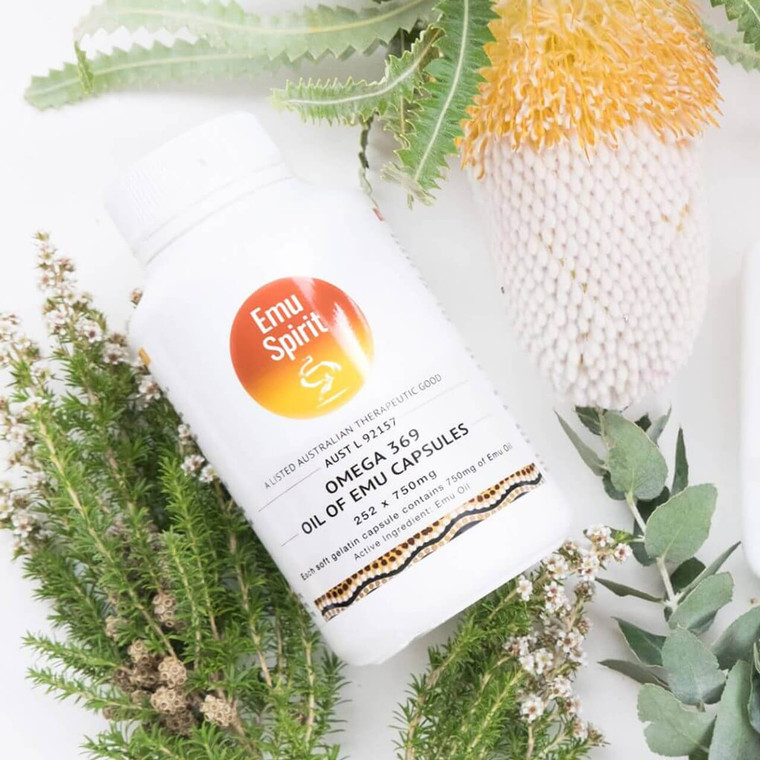 Emu Spirit Omega 369 Oil of Emu for mild osteoarthritis, rheumatic aches & pains, PMS, eczema & psoriasis symptoms