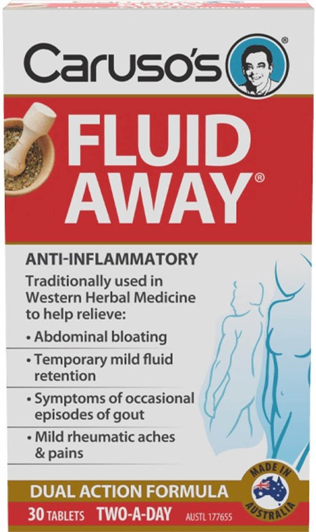Caruso’s Natural Health Fluid Away 30 Tabs