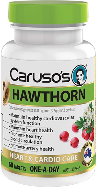Caruso’s Natural Health Hawthorn 60 Tabs