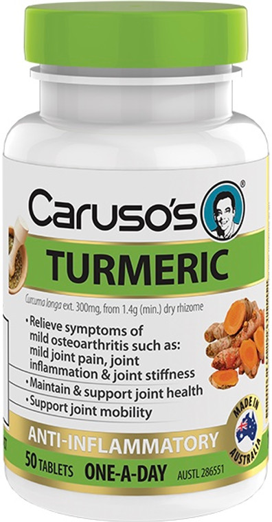 Caruso’s Natural Health One a Day Turmeric 50 Tabs