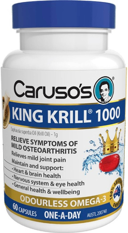 Caruso’s Natural Health King Krill 1000mg 60 Caps