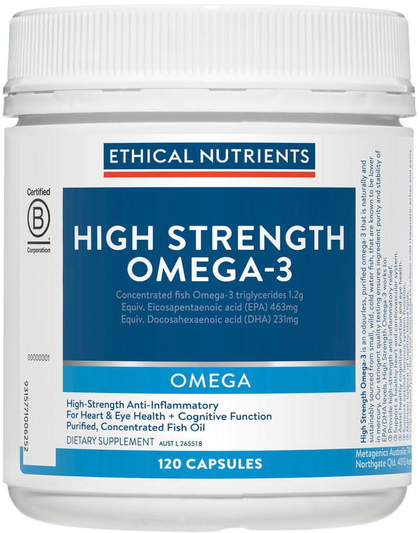 Ethical Nutrients High Strength Omega-3 120 Caps