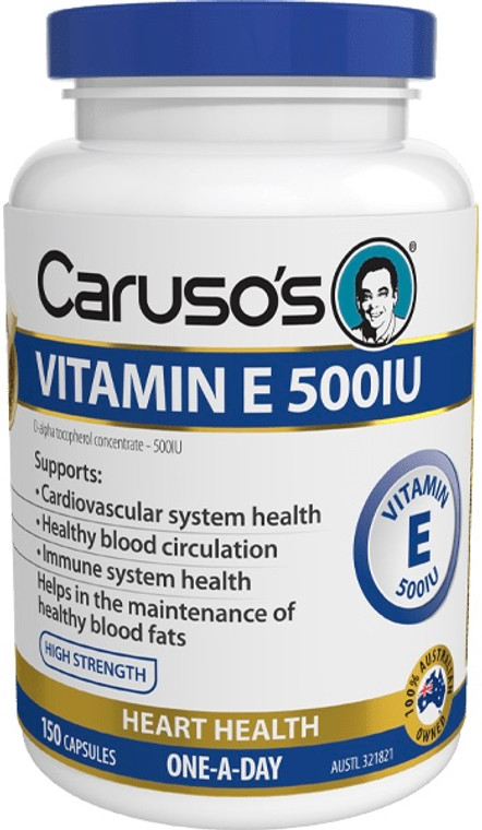 Caruso’s Natural Health Vitamin E 500IU 150 Tabs