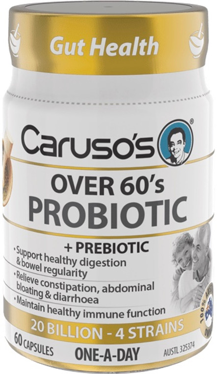 Caruso’s Natural Health Over 60s Probiotic 60 Caps