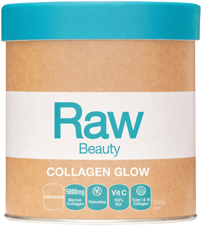 Amazonia Raw Beauty Collagen Glow 5000mg Unflavoured 200g