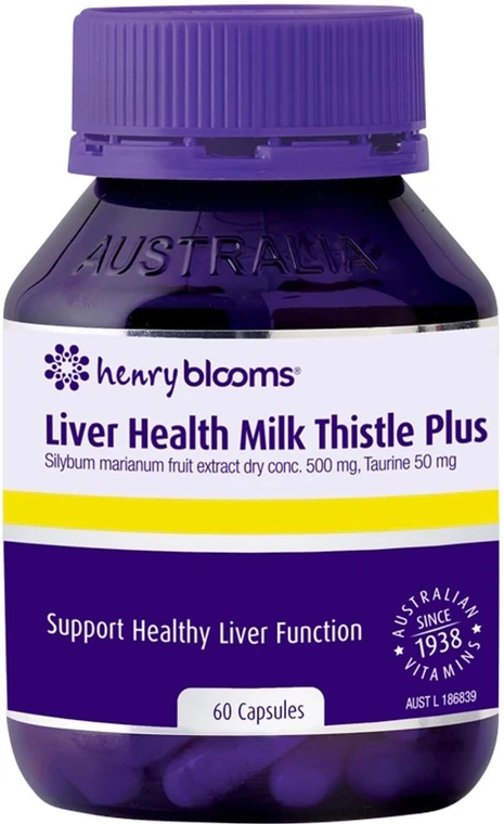 Henry Blooms Liver Health Milk Thistle Plus 60 Caps