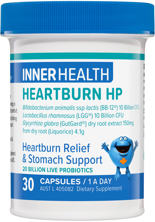 Inner Health Heartburn HP Herbal Probiotic 30 Caps