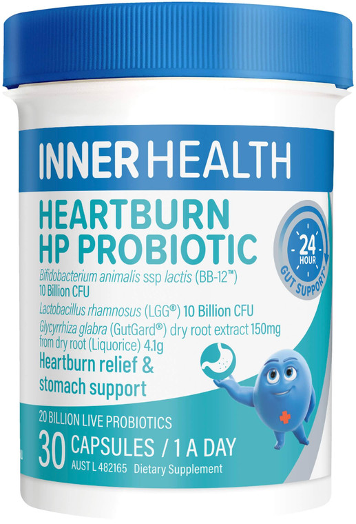 Inner Health Heartburn HP Herbal Probiotic 30 Caps Inner Health Heartburn HP Herbal Probiotic 30 Caps