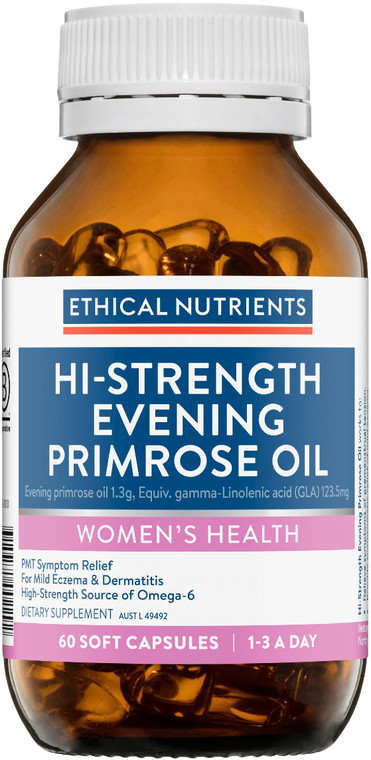 Ethical Nutrients Hi-Strength Evening Primrose Oil 60 Caps
