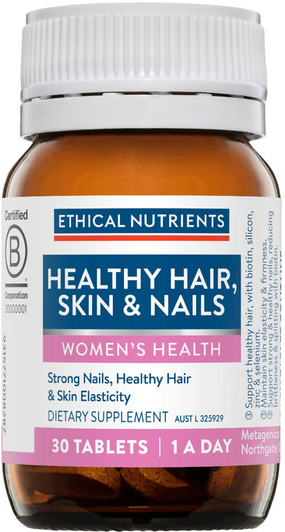 Ethical Nutrients Healthy Hair, Skin & Nails 30 Tabs