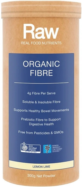 Raw by Amazonia Organic Fibre Lemon Lime 300g