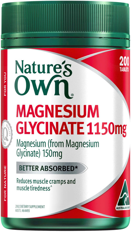 Nature's Own Magnesium Glycinate 1150mg 200 Tabs