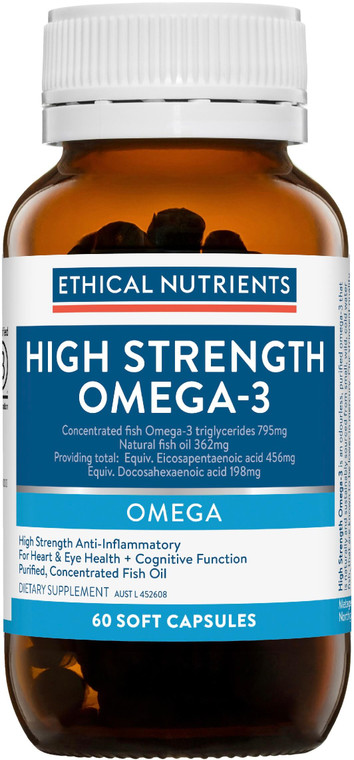 Ethical Nutrients High Strength Omega-3 60 Caps