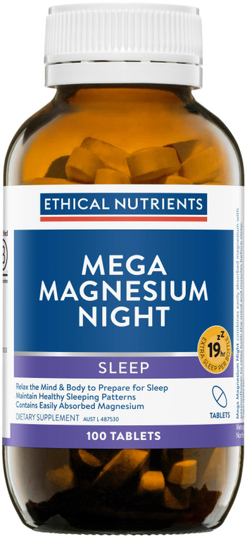 Ethical Nutrients Mega Magnesium Night 100 Tabs
