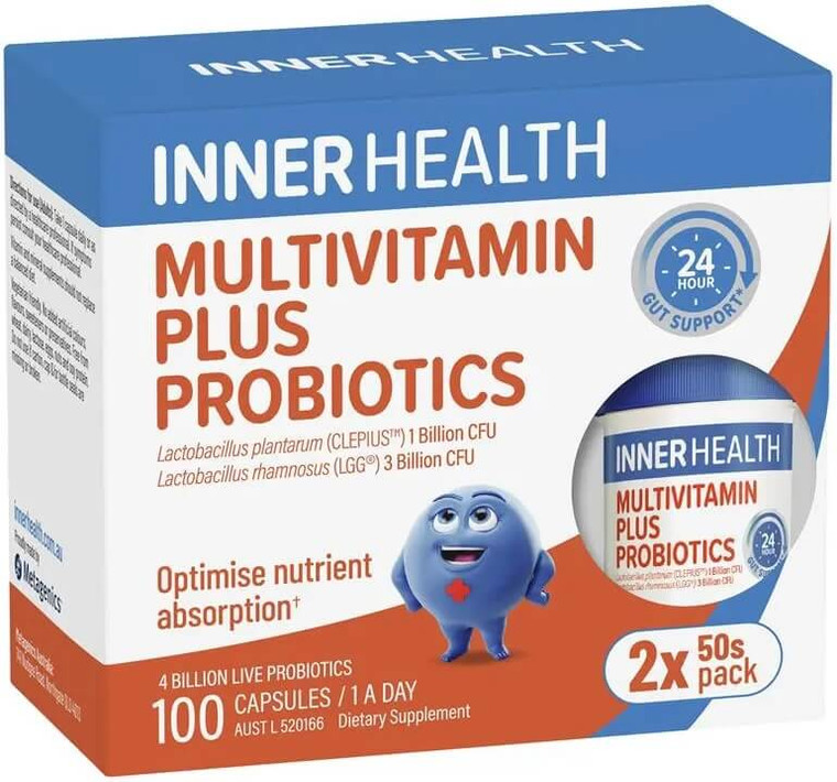 Inner Health Multivitamin Plus Probiotics 100 Caps