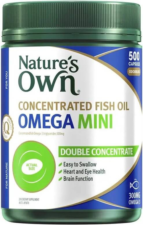 Nature's Own Concentrated Fish Oil Omega 500 Mini Caps