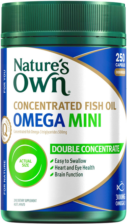 Nature's Own Concentrated Fish Oil Omega 250 Mini Caps