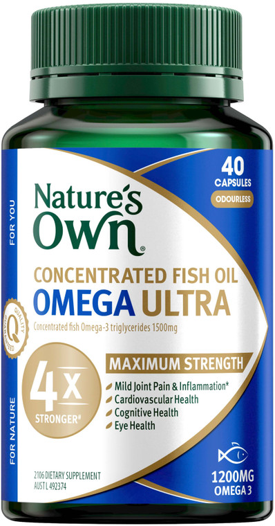 Nature's Own Concentrated Fish Oil Omega Ultra​ 40 Caps