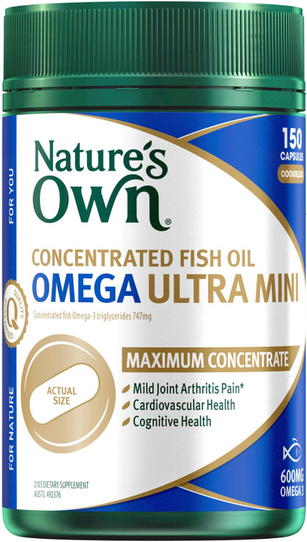 Nature's Own Concentrated Fish Oil Ultra Mini 150 Caps