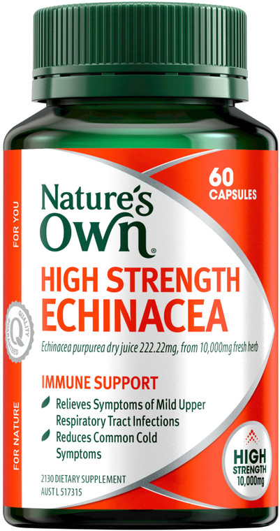 Nature's Own High Strength Echinacea 10000mg 60 Caps