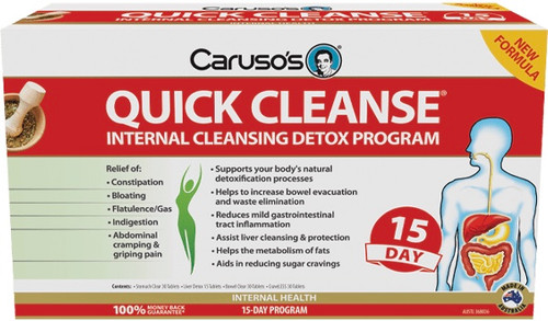 Caruso s Natural Health Quick Cleanse 15 Day Internal Cleansing