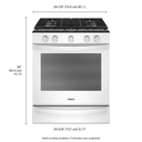 Whirlpool® Cuisinière coulissante électrique intelligente 6.4 pi cu, avec friture à air une fois connectée. WEG750H0HW