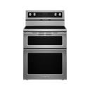 Cuisinière au electrique à four double à convection avec 5 éléments - 30 po KitchenAid® YKFED500ESS