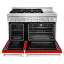 Cuisinière commerciale intelligente au gaz KitchenAid® avec plaque chauffante, 48 po KFGC558JPA