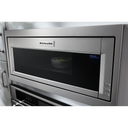 Four à micro-ondes à hotte intégrée à profil bas de 900 watts avec trousse de garniture étroite KitchenAid® YKMBT5011KS