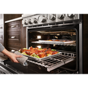 Cuisinière commerciale intelligente au gaz KitchenAid®, 6 brûleurs, 36 po KFGC506JMB