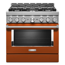 Cuisinière commerciale intelligente au gaz KitchenAid®, 6 brûleurs, 36 po KFGC506JSC