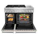 Cuisinière commerciale intelligente bicombustible KitchenAid® avec plaque chauffante, 48 po KFDC558JMH