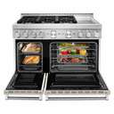 Cuisinière commerciale intelligente au gaz KitchenAid® avec plaque chauffante, 48 po KFGC558JMH