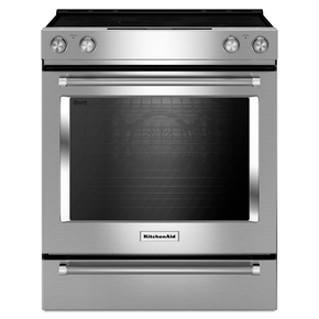 Cuisinière au electrique à commandes frontales à convection avec 5 éléments - 30 po KitchenAid® YKSEB900ESS