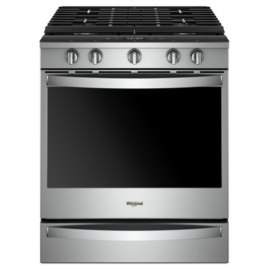 Whirlpool® Cuisinière au gaz intelligente à commandes frontales avec grilles en fonte à charnière EZ-2-LiftTM - 5.8 pi cu WEG750H0HZ