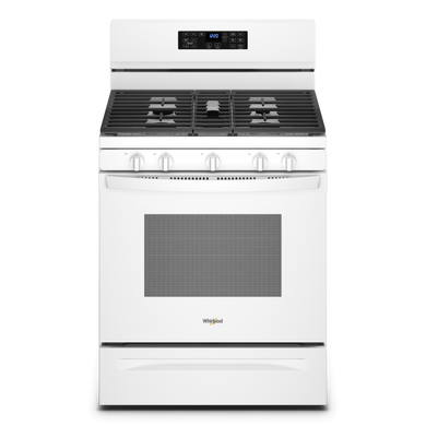 Cuisinière au gaz 5 en 1 avec four à friture à l’air - 5 pi cu Whirlpool® WFG550S0LW