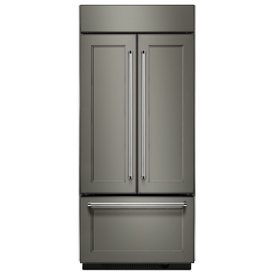 Réfrigérateur encastré à portes françaises de 20.8 pi cu et de 36 po de largeur, prêt à recevoir un panneau, avec intérieur platine KitchenAid® KBFN506EPA
