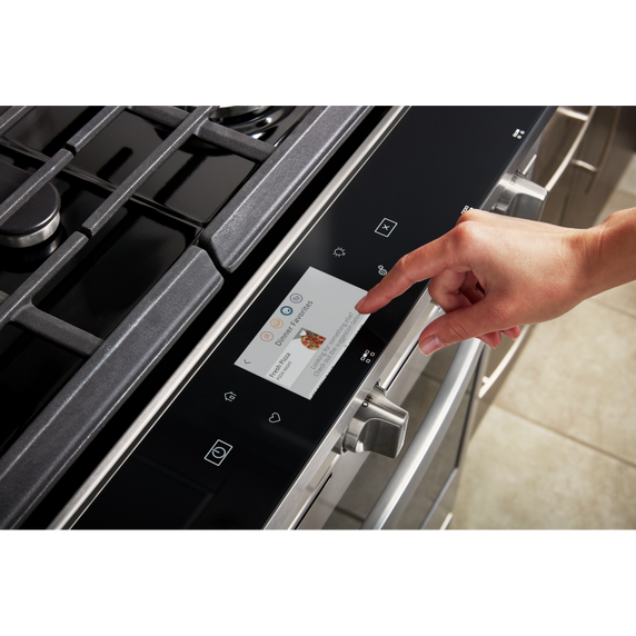 Whirlpool® Cuisinière coulissante électrique intelligente 6.4 pi cu, avec friture à air une fois connectée. WEG750H0HW