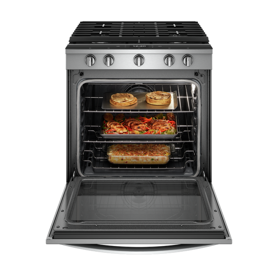 Whirlpool® Cuisinière coulissante électrique intelligente 6.4 pi cu, avec friture à air une fois connectée. WEG750H0HZ